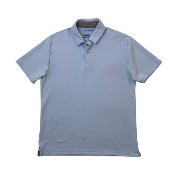 Twillory Polo Shirt Mens L Large Cornflower Blue Athleisure Performance Golf - Picture 1 of 9